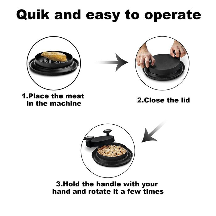 【QUICK MEALS】 Chicken Shredder-Meat Shredding Tool with Handles