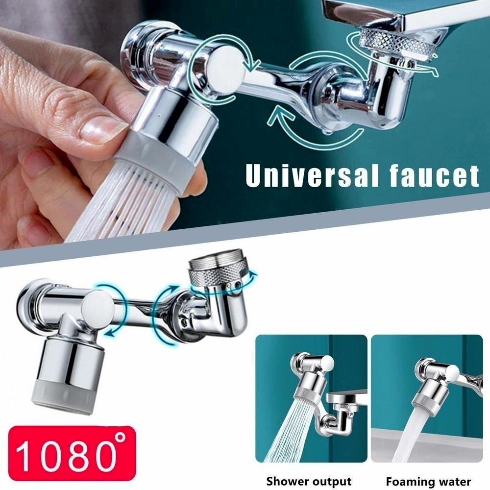【EFFORTLESS CLEAN】 1080° Rotatable Tap Extension Splash Filter Faucet
