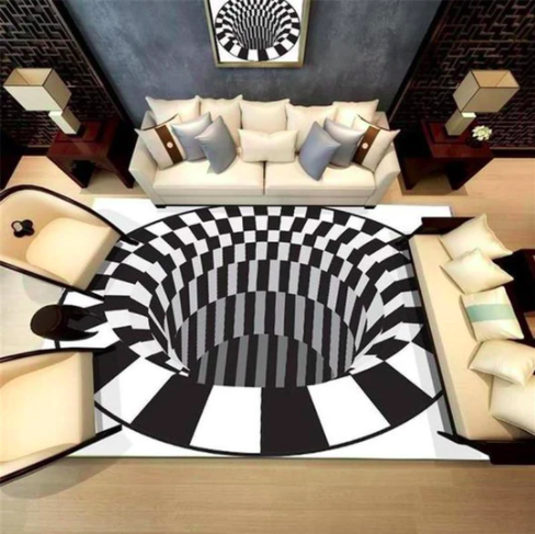 【DEPTH ILLUSION!】 Vortex Illusion Rug