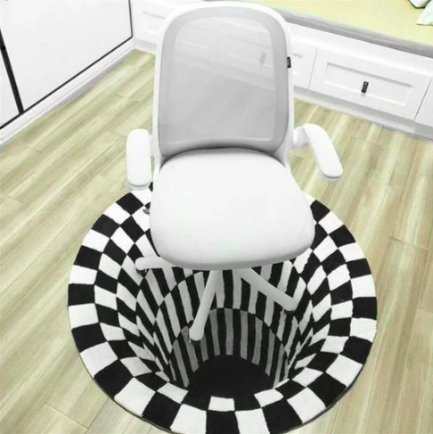 【DEPTH ILLUSION!】 Vortex Illusion Rug
