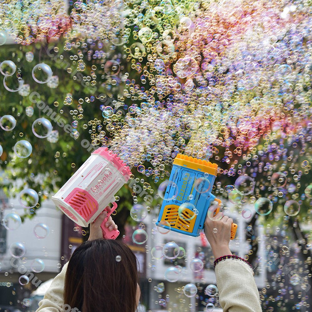 【ENDLESS FUN!】 Bubble Bazooka™ Bubble Spraying Toy Gun