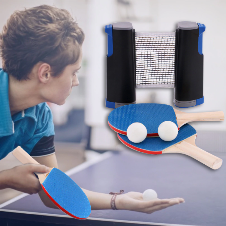【GAME ON!】 Portable Table Tennis Set