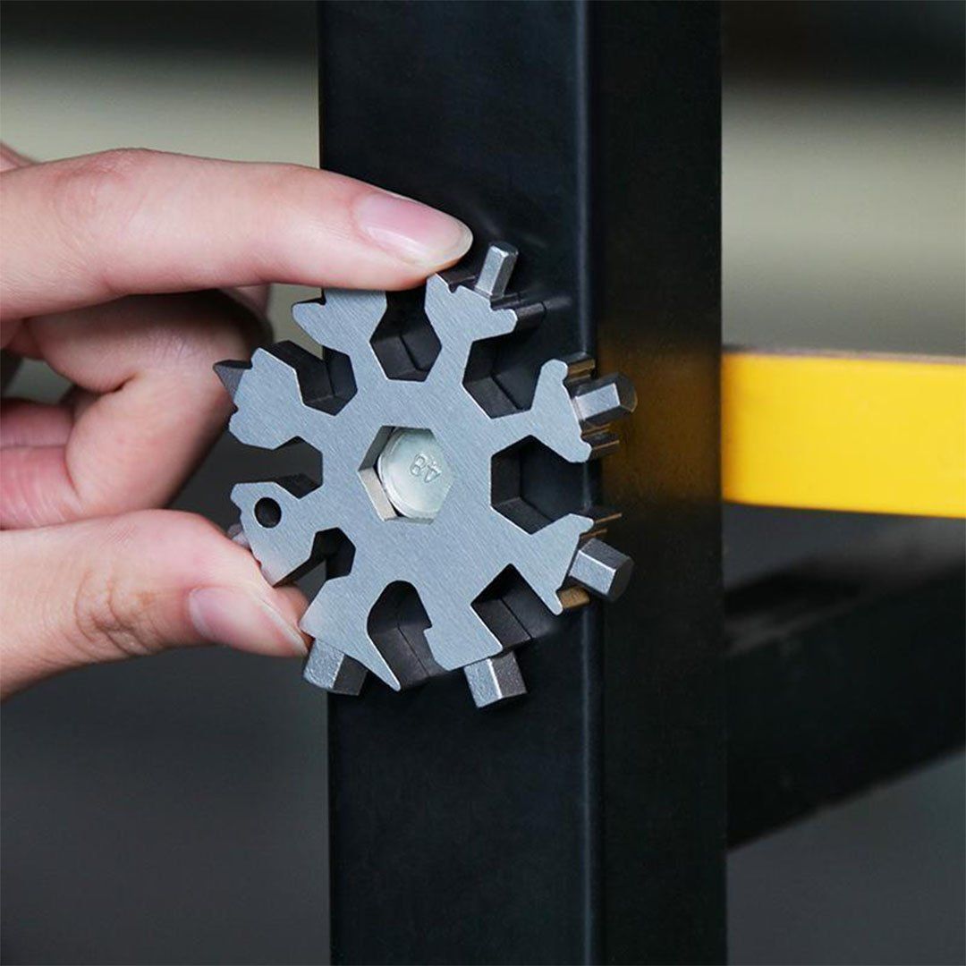 18-in-1 Stainless Steel Snowflake Multi-Tool