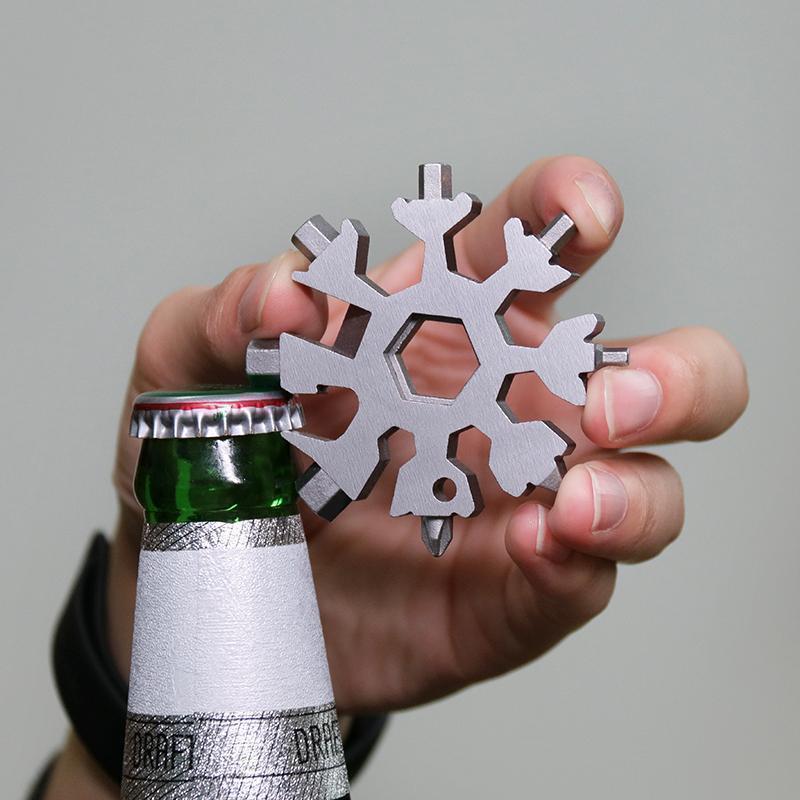 18-in-1 Stainless Steel Snowflake Multi-Tool