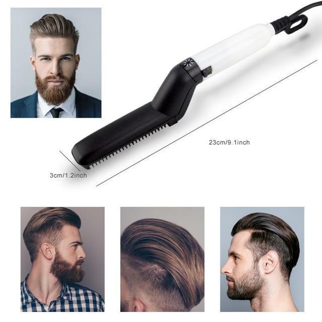 【CONFIDENT STYLE】 Men's Hair & Beard Straightening Comb Stylizer