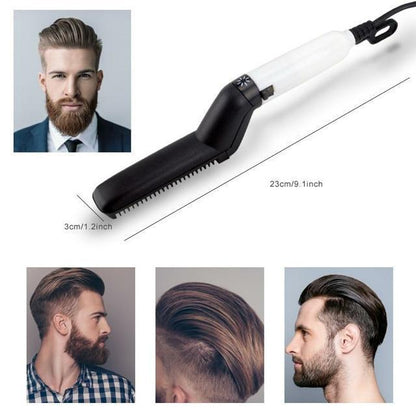 【CONFIDENT STYLE】 Men's Hair & Beard Straightening Comb Stylizer