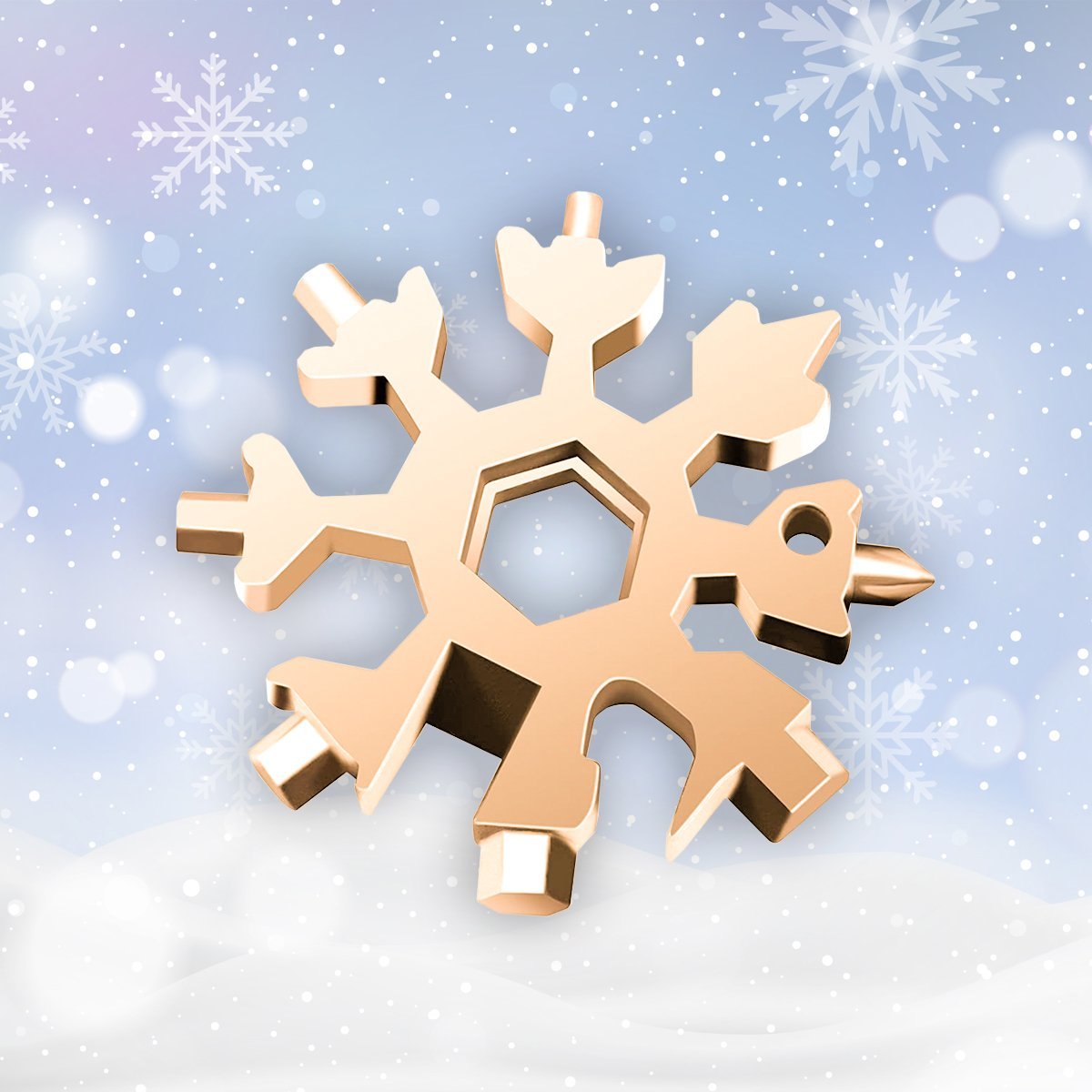 18-in-1 Stainless Steel Snowflake Multi-Tool