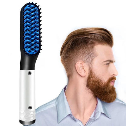 【CONFIDENT STYLE】 Men's Hair & Beard Straightening Comb Stylizer