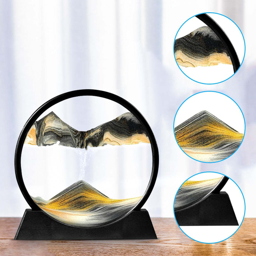 【FLUID ART!】 3D Hourglass Deep Sea Sandscape