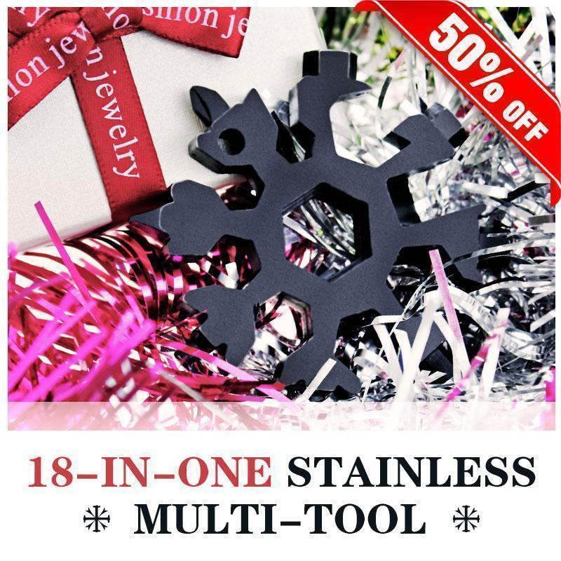 18-in-1 Stainless Steel Snowflake Multi-Tool