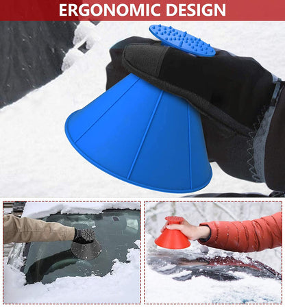 【WINTER READY!】 Ice Scraping Windshield Cone & Wiper Fluid Funnel