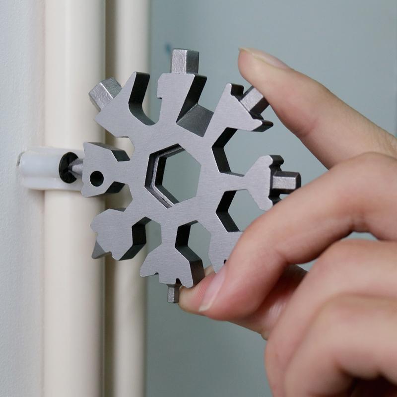 18-in-1 Stainless Steel Snowflake Multi-Tool