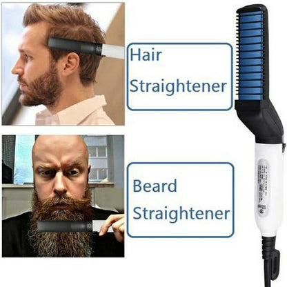 【CONFIDENT STYLE】 Men's Hair & Beard Straightening Comb Stylizer