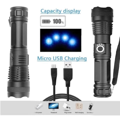 【UNBREAKABLE LIGHT!】 World's Strongest Tactical Zoom Flashlight