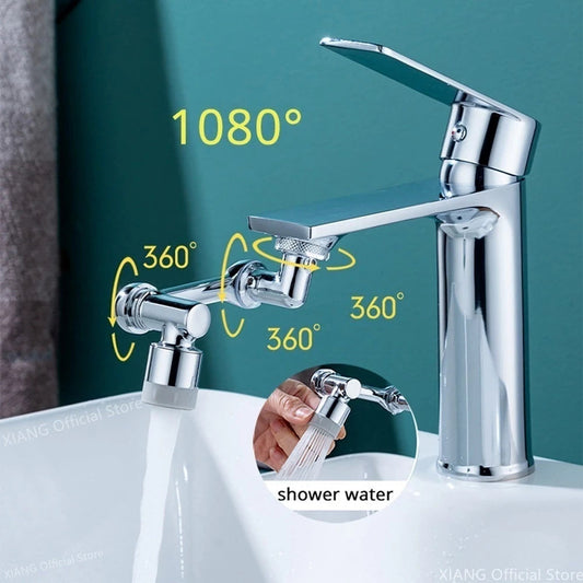 【EFFORTLESS CLEAN】 1080° Rotatable Tap Extension Splash Filter Faucet