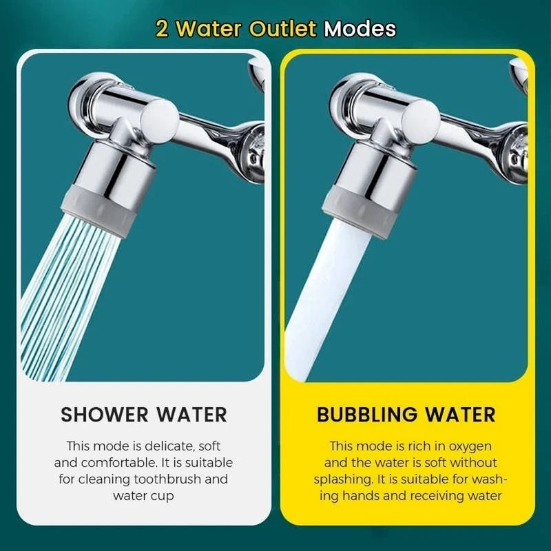 【EFFORTLESS CLEAN】 1080° Rotatable Tap Extension Splash Filter Faucet