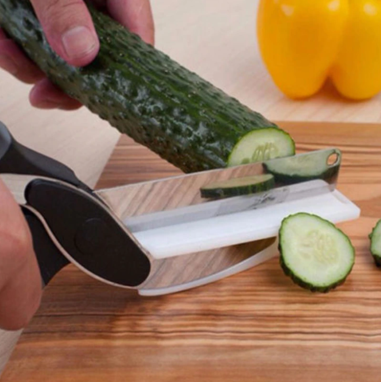 【QUICK CUT!】 2-In-1 Cutting Board Scissors
