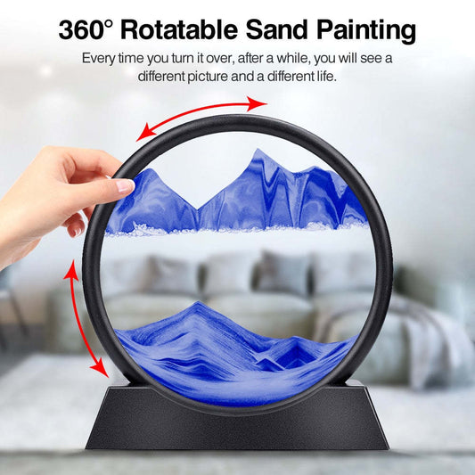 【FLUID ART!】 3D Hourglass Deep Sea Sandscape