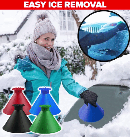 【WINTER READY!】 Ice Scraping Windshield Cone & Wiper Fluid Funnel