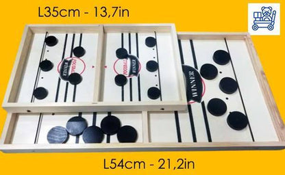 【GAME ON!】 Wooden Sling Hockey Board Game