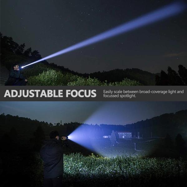 【UNBREAKABLE LIGHT!】 World's Strongest Tactical Zoom Flashlight