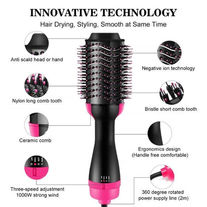 【SALON BEAUTY!】 4-in-1 Dryer & Volumizing Brush