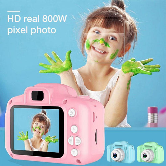 【CAPTURE MEMORIES】 Kids' Miniature Digital Camera with 32 GB SD Card