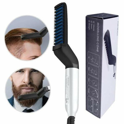 【CONFIDENT STYLE】 Men's Hair & Beard Straightening Comb Stylizer