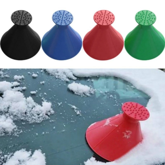 【WINTER READY!】 Ice Scraping Windshield Cone & Wiper Fluid Funnel