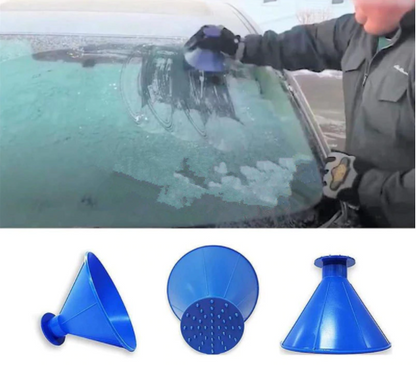 【WINTER READY!】 Ice Scraping Windshield Cone & Wiper Fluid Funnel